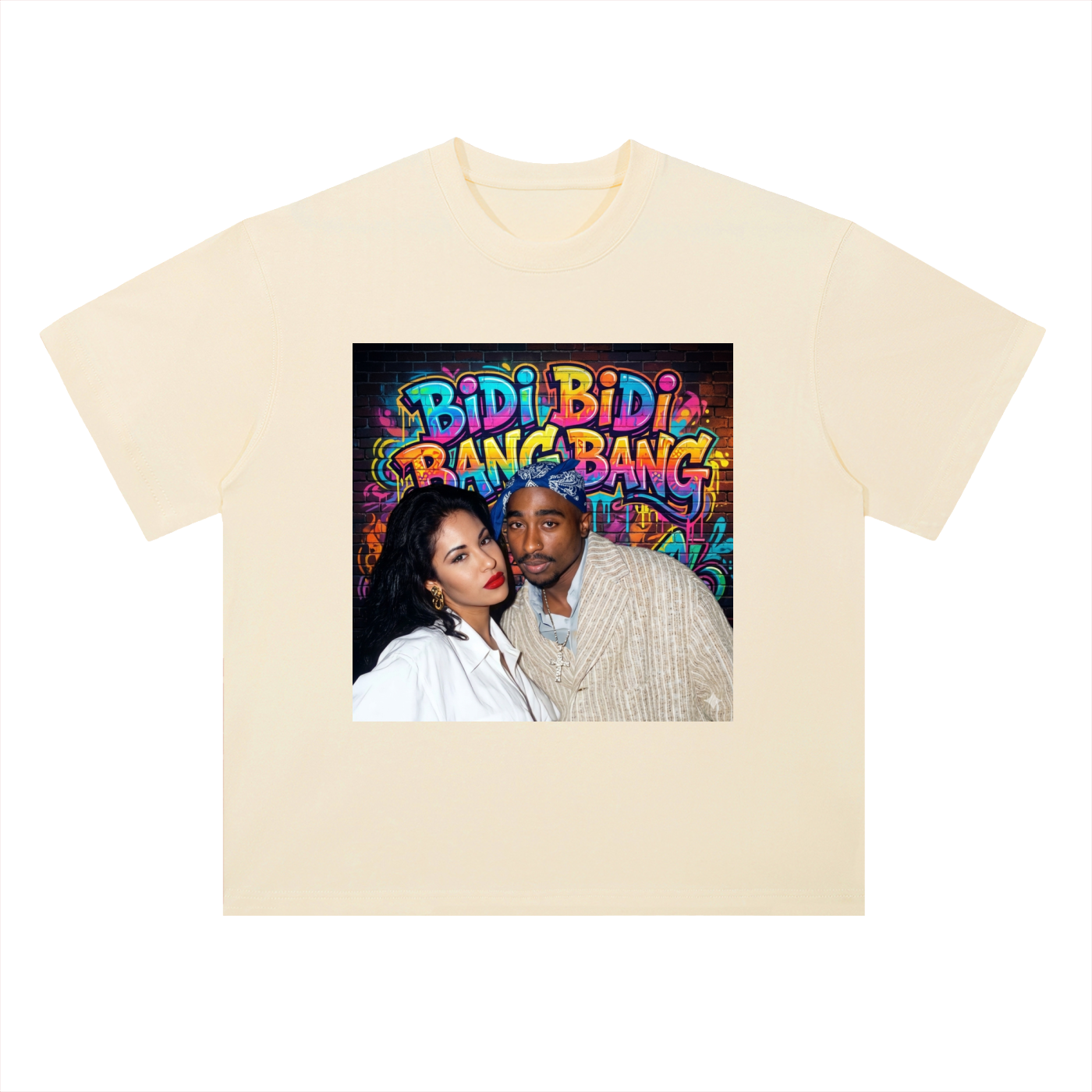 Heavyweight Drop Shoulder Cotton T-Shirt Bidi Bang