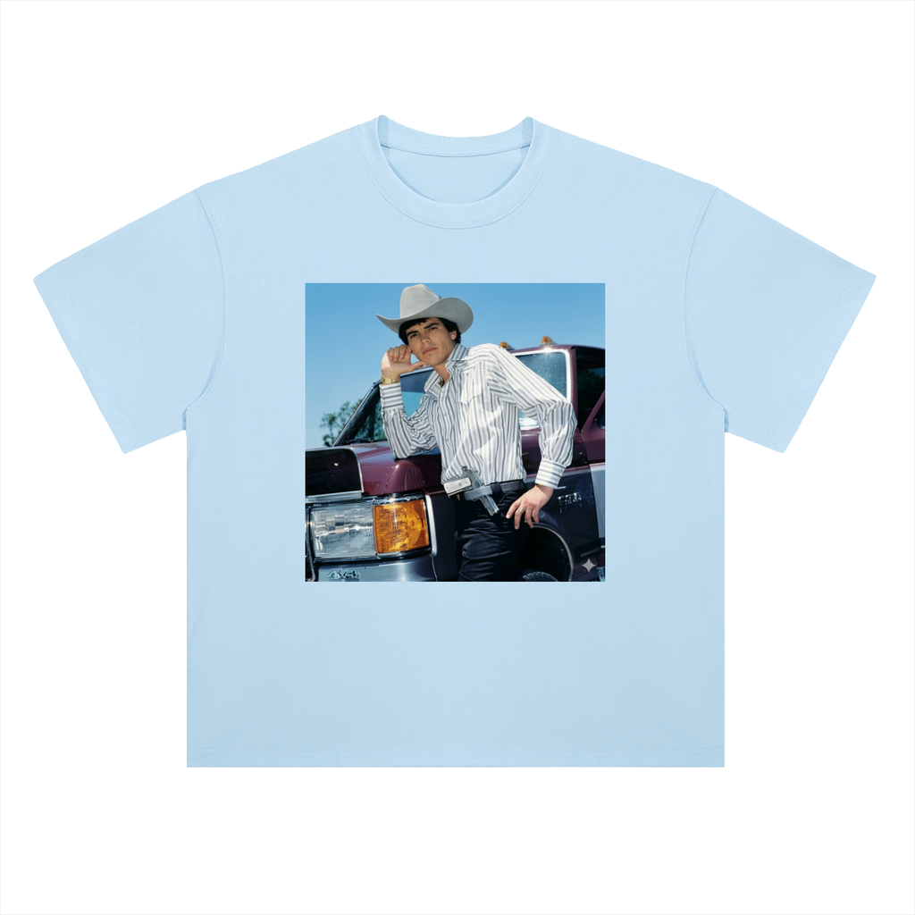 Heavyweight Drop Shoulder Cotton T-Shirt Chalino truck
