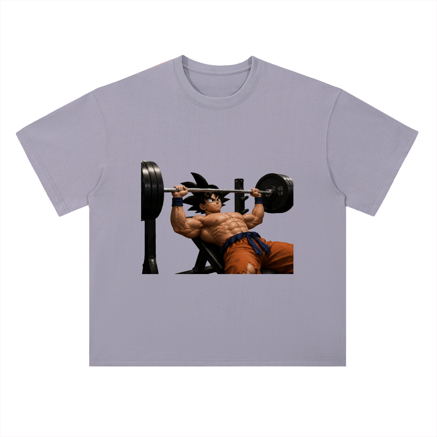 Heavyweight Drop Shoulder Cotton T-Shirt Goku gym