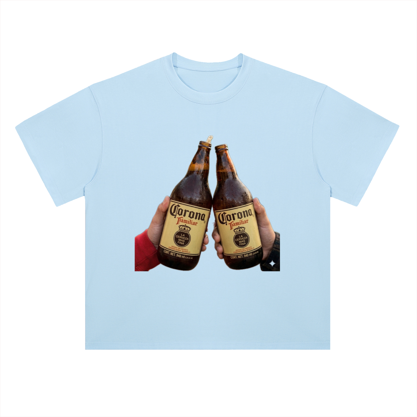 Heavyweight Drop Shoulder Cotton T-Shirt caguama beer toast