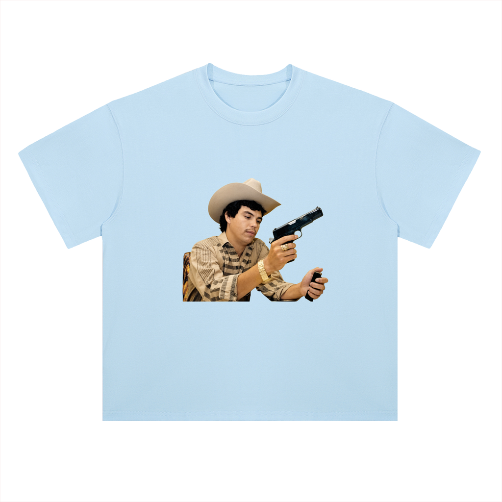 Heavyweight Drop Shoulder Cotton T-Shirt Chalino Gun