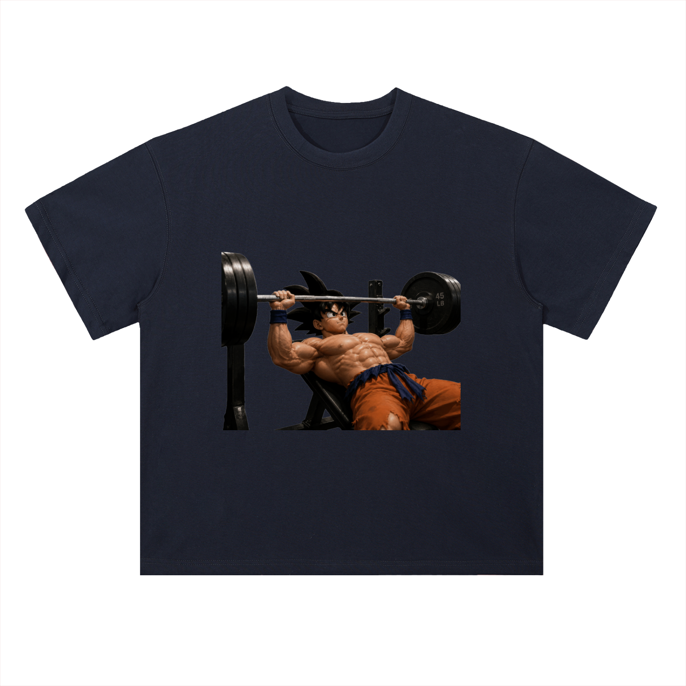 Heavyweight Drop Shoulder Cotton T-Shirt Goku gym
