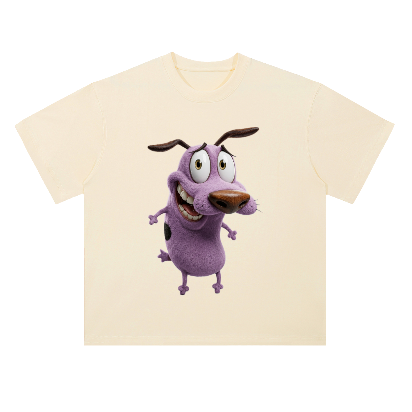 Heavyweight Drop Shoulder Cotton T-Shirt Coward Dog
